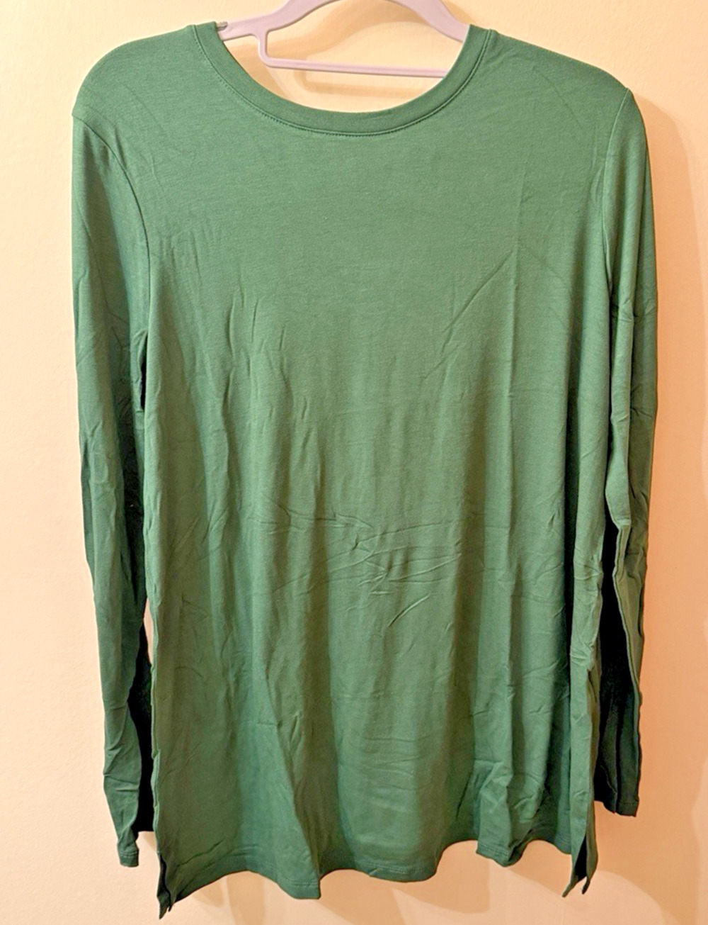 Old Navy Womens Dark Green Luxe Long Sleeve Tunic Shirt Size Medium